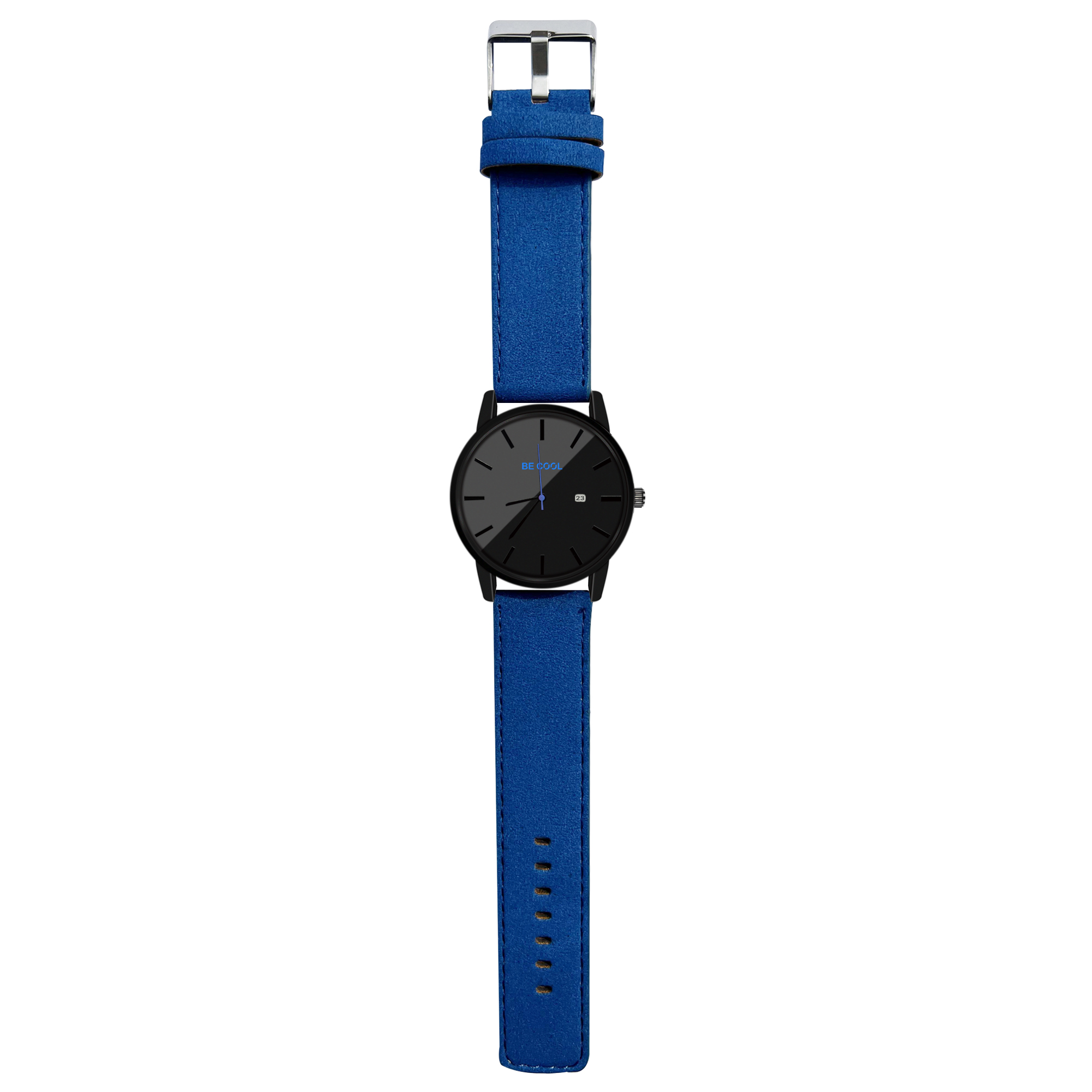 BE COOL Armbanduhr blau/schwarz – Bild 5