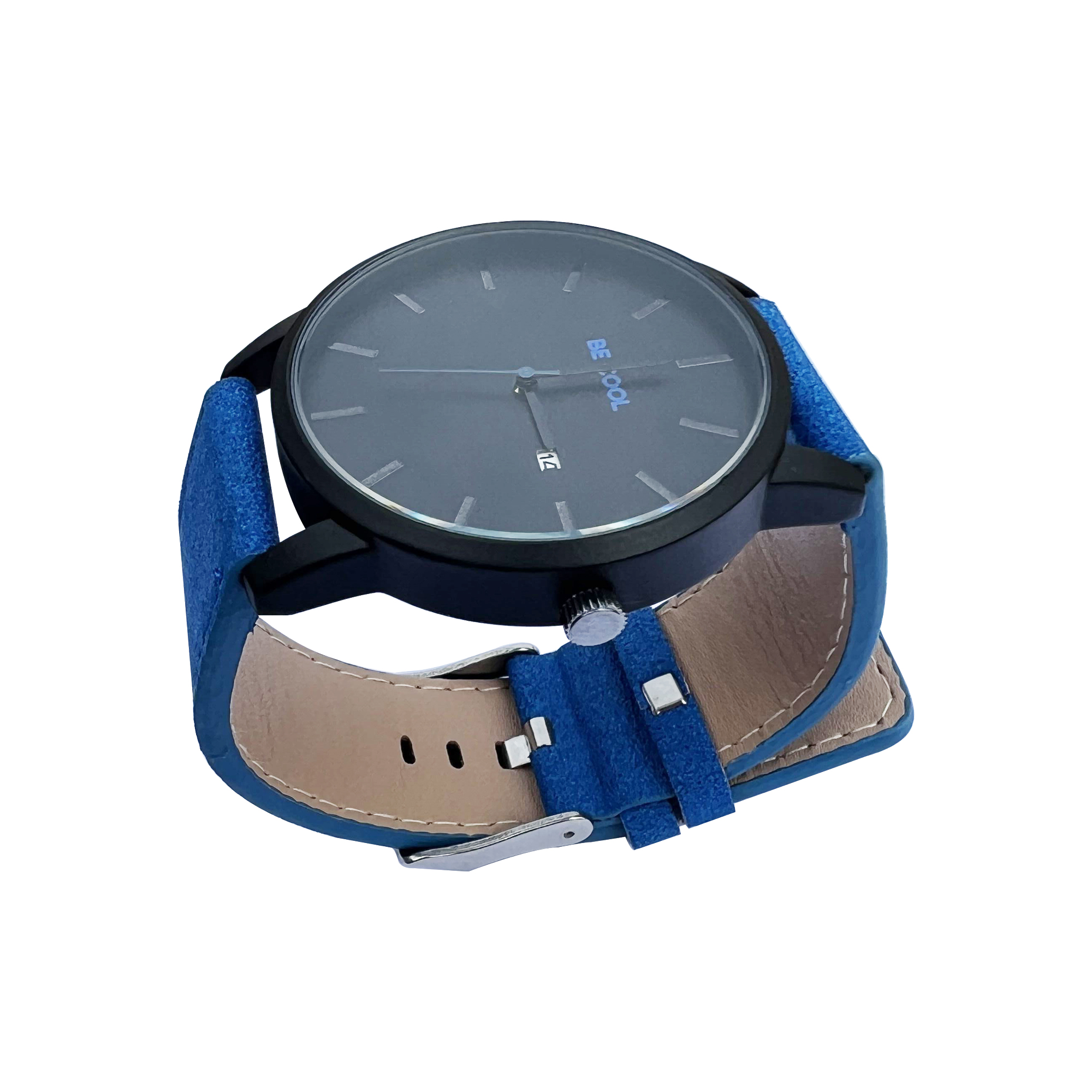 BE COOL Armbanduhr blau/schwarz – Bild 4